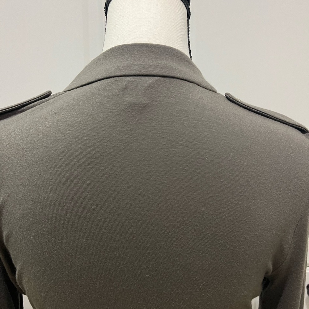 Ann Taylor Olive green ruched front | Wrap style size M - Picture 7 of 9